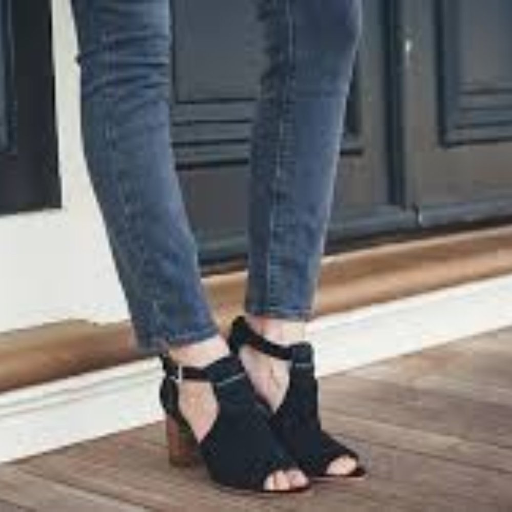 Jack Rogers Dove Gray Open Toe Booties - Picture 5 of 5